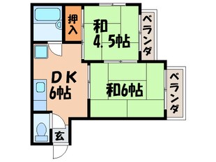 ベルメゾン中塚の物件間取画像